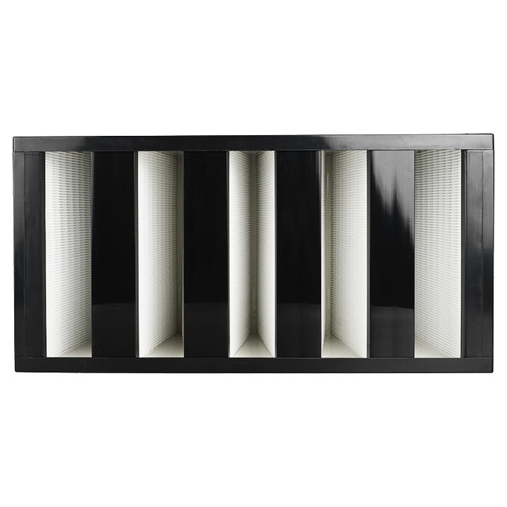 High Efficient ABS Plastic Frame v Bank Fibreglasss Combined Ventilation Filter