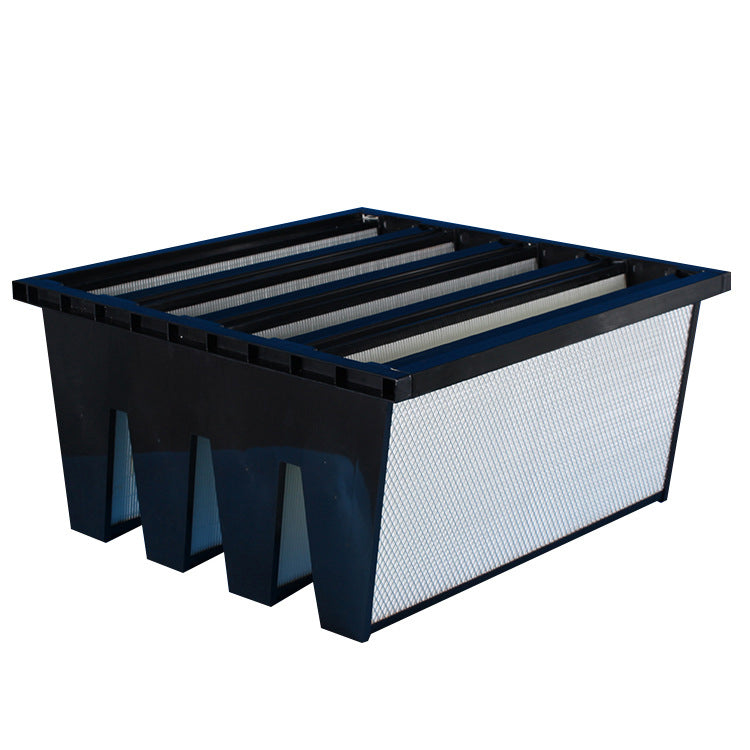 High Efficient ABS Plastic Frame v Bank Fibreglasss Combined Ventilation Filter