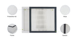 Mini Pleated air Cleaner Portable Panel air Filter HEPA Filter