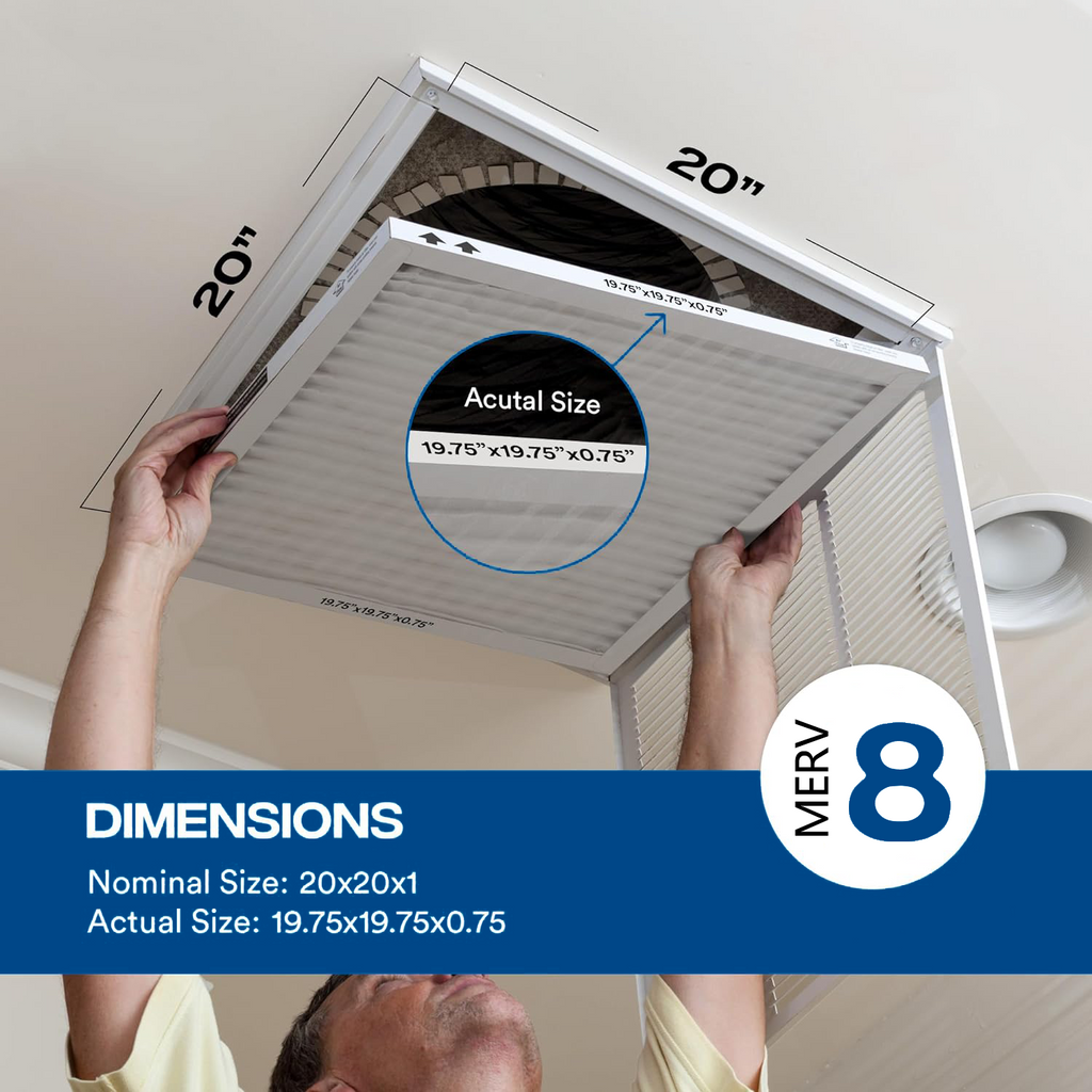 AC Furnace HVAC Pleated Filter MERV 8/11/13 Dust Panel Pleated Air Filter for Air Conditioning System