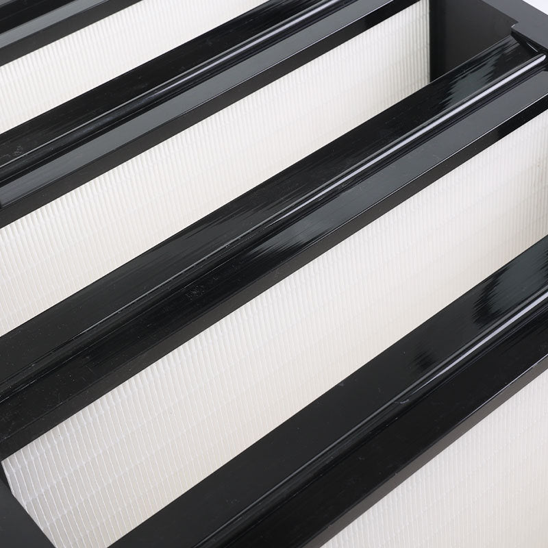 High Efficient ABS Plastic Frame v Bank Fibreglasss Combined Ventilation Filter