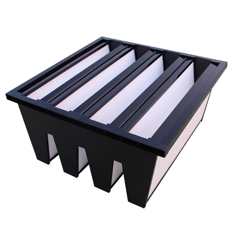High Efficient ABS Plastic Frame v Bank Fibreglasss Combined Ventilation Filter
