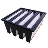 High Efficient ABS Plastic Frame v Bank Fibreglasss Combined Ventilation Filter