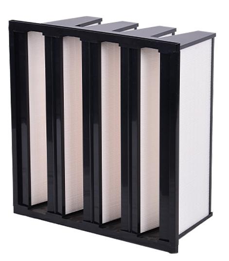 High Efficient ABS Plastic Frame v Bank Fibreglasss Combined Ventilation Filter