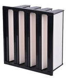 High Efficient ABS Plastic Frame v Bank Fibreglasss Combined Ventilation Filter