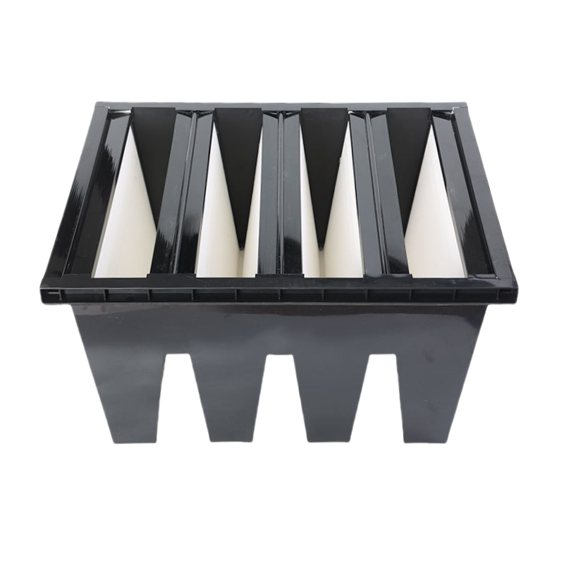 High Efficient ABS Plastic Frame v Bank Fibreglasss Combined Ventilation Filter