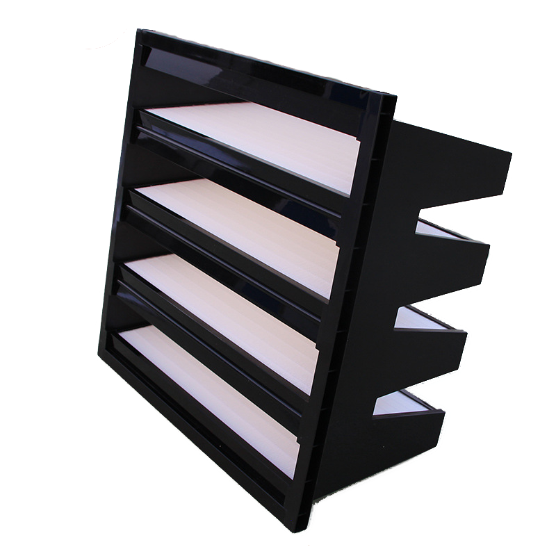 High Efficient ABS Plastic Frame v Bank Fibreglasss Combined Ventilation Filter